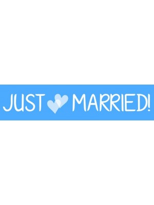 Just Married Bumper Sticker