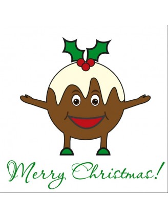 Christmas Pudding Label