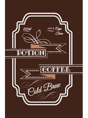 Coffee Is a Potion Product Label