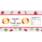 ENJOY JUICE Rectangular Horizontal Product Label