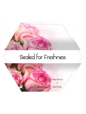 Freshness Seal Hexagonal Shaped Label