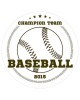 Baseball Champions Sports Prize Label