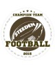 Football Champions Sports Prize Label