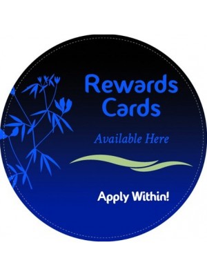 Rewards Cards Round Sticker