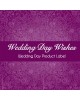 Wedding Day Wishes Product Label