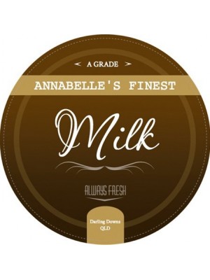Annabelles Dairy Milk Label