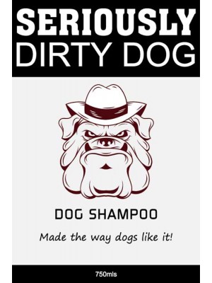 Dog Shampoo Label