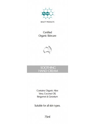 Hand Cream Label
