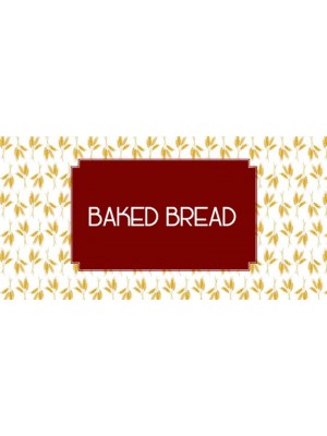 Baked Bread Product Label