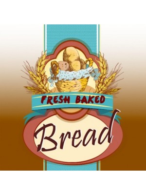 Fresh Baked Bread Square Label