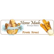 Home Made Fresh Bread Bakery Label