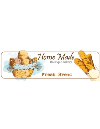 Home Made Fresh Bread Bakery Label