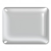 Rectangular Horizontal 1.5:1 Resin Domed Label