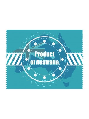 Product of Australia Rectangular Horizontal 1.5:1 Resin Domed Label