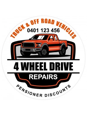 4 Wheel Drive Service Stickers