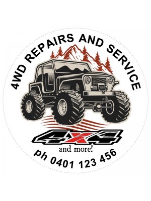4x4 Service Stickers