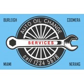 Auto Oil Change Stickers