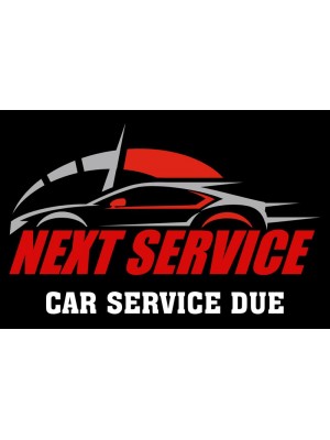 100 x stickers Date of Next Service Sticker