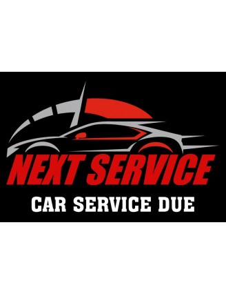 100 x stickers Date of Next Service Sticker