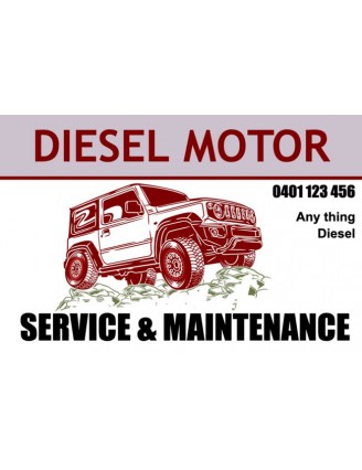 Diesel Motor Service Stickers
