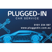 Double Sided Auto Service Stickers