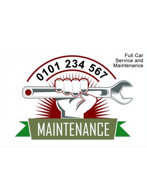 Double Sided Maintenance Stickers