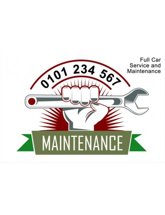 Double Sided Maintenance Stickers