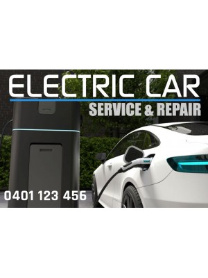 Electric Car Service Stickers