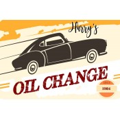 100 x Oil Change Service Sticker