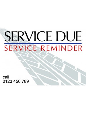 Service Due Reminder Stickers