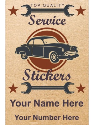Vertical Service Stickers