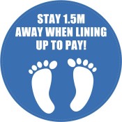 Social Distancing Queue Floor Sign