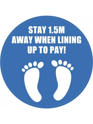 Social Distancing Queue Floor Sign