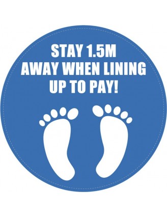 Social Distancing Queue Floor Sign