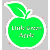 Apple Shaped Sticker