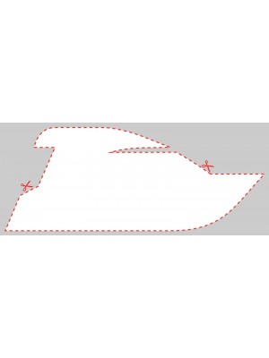 Blank Boat Shaped Label