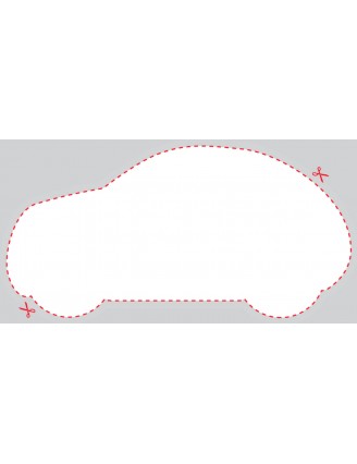 Blank Car or Auto Shaped Label