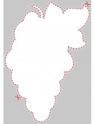 Blank Bunch of Grapes Shaped Label