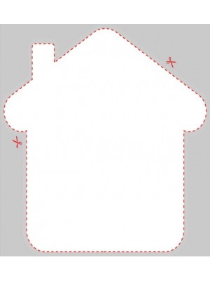 Blank House or Home Shaped Label