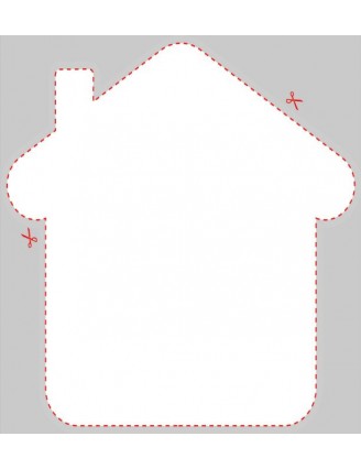 Blank House or Home Shaped Label