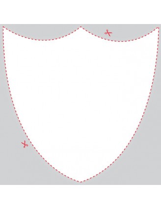 Blank Shield Style Shaped Label