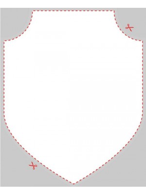 Blank Shield Badge Shaped Label