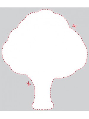 Blank Tree Shaped Label
