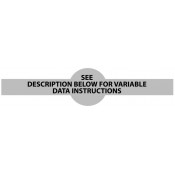 Bar and Ball Extended shaped Label VD