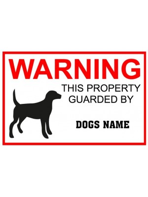 Warning Guard Dog Sign