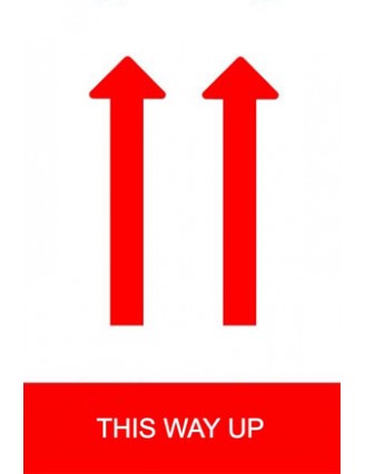 This Way Up Shipping Warning Label