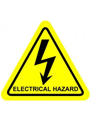 Electrical Hazard Warning Sign Stickers