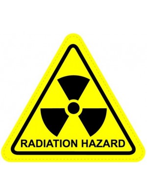 Radiation Warning Sign Sticker