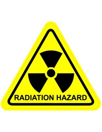 Radiation Warning Sign Sticker