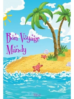 Bon Voyage Wine Label